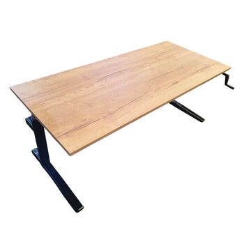 L-poot Slingerbureau Zwart Nieuw Blad 180 x 80