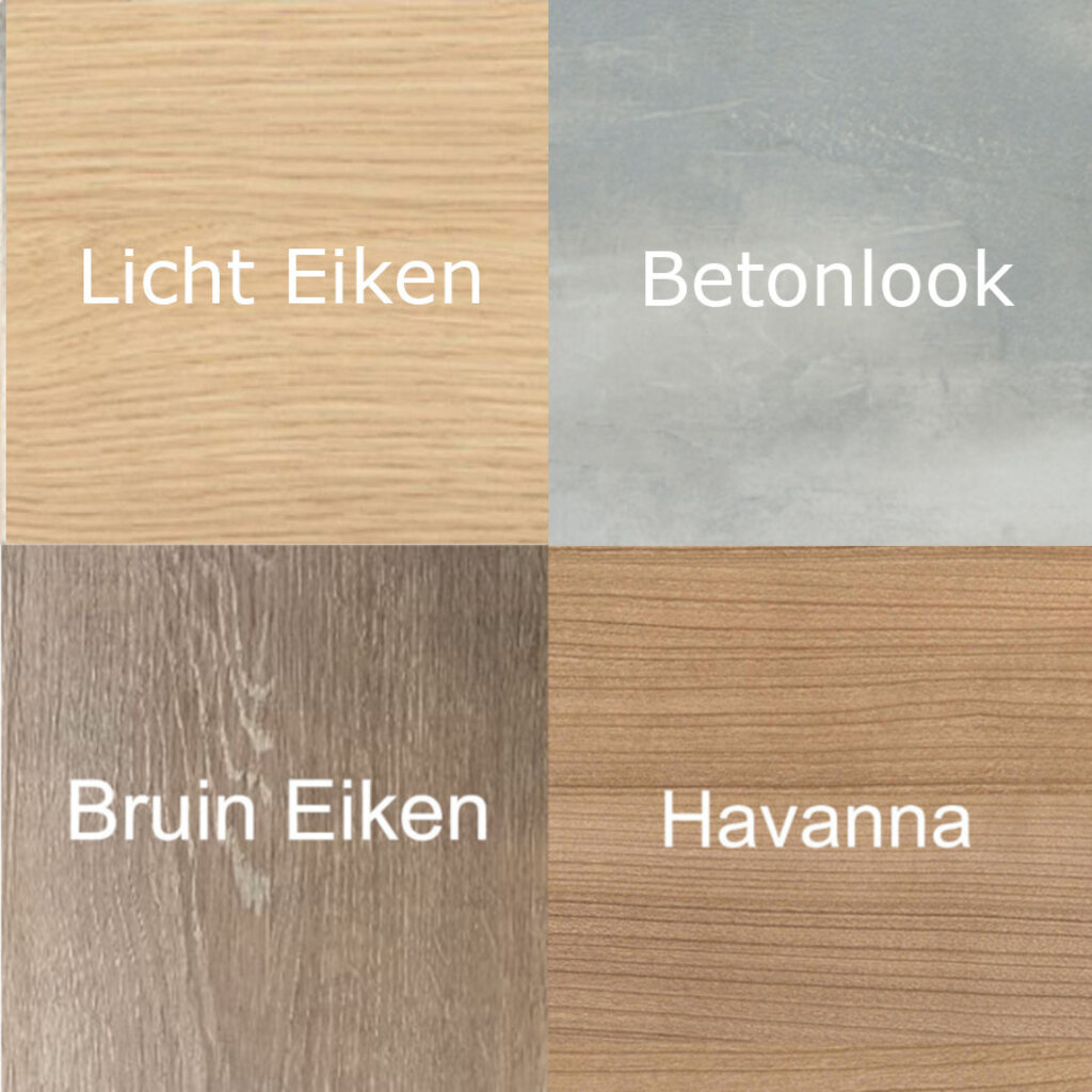 L-poot Slingerbureau Zwart Nieuw Blad 160 x 80