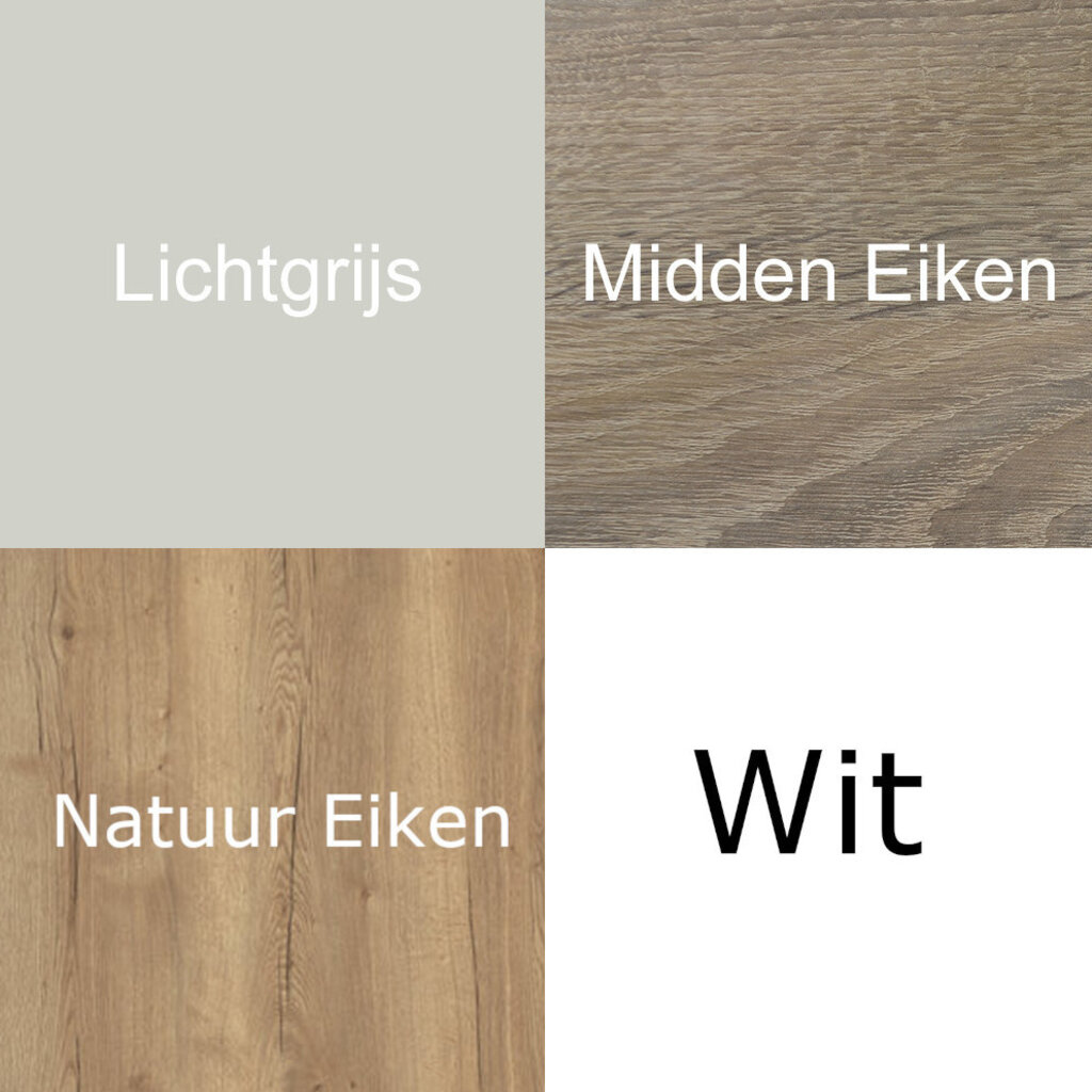 L-poot Slingerbureau Zwart Nieuw Blad 160 x 80