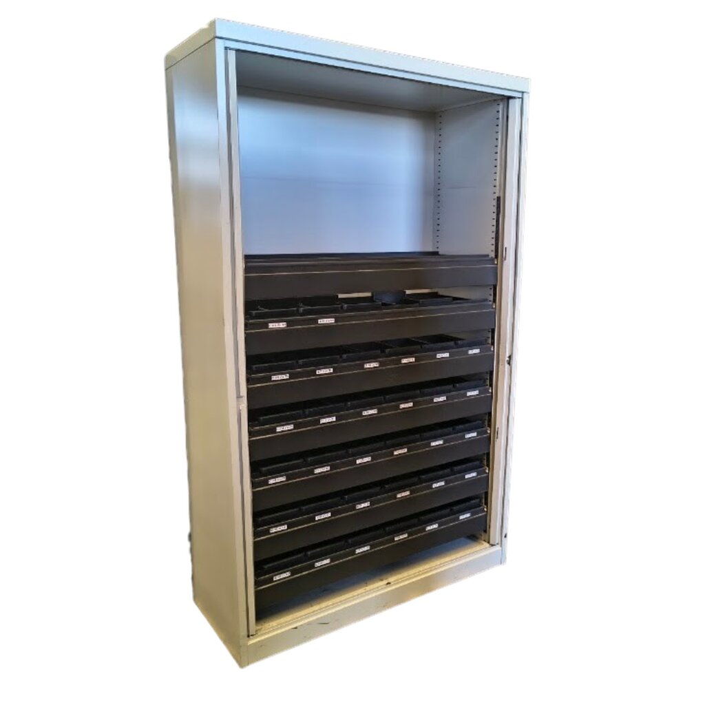 Mewaf Roldeurkast Lichtgrijs H198xB120xD48 B-keus HF