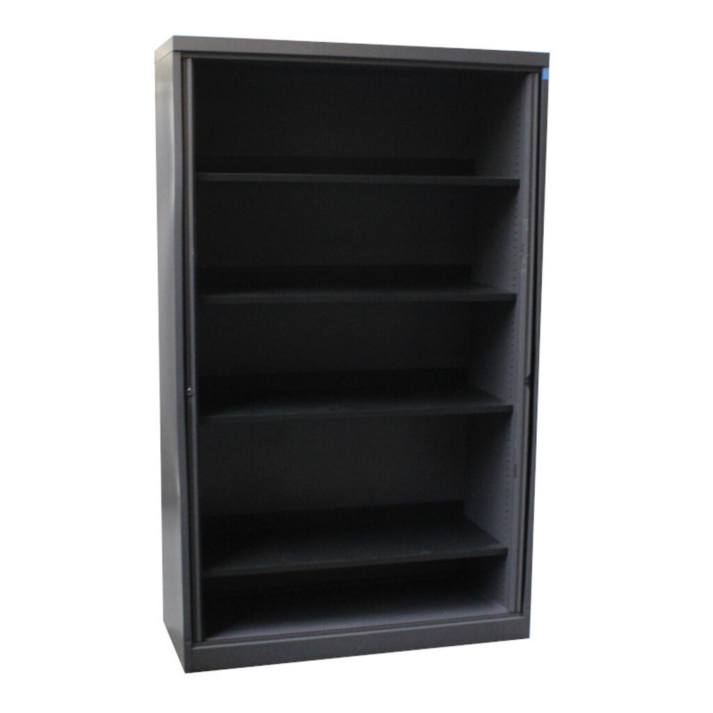Mewaf Roldeurkast Antraciet H195xB120xD45 B-keus 3LB