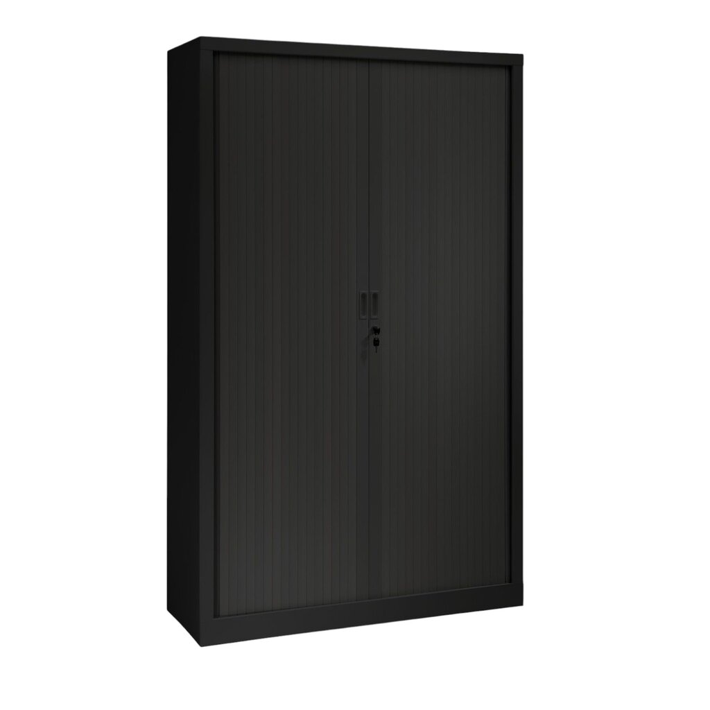 MN Office Roldeurkast H198xB120xD43 Zwart Restpartij