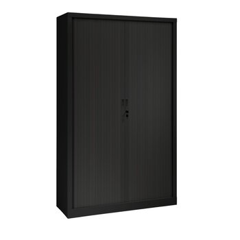 MN Office Roldeurkast H198xB120xD43 Zwart Restpartij