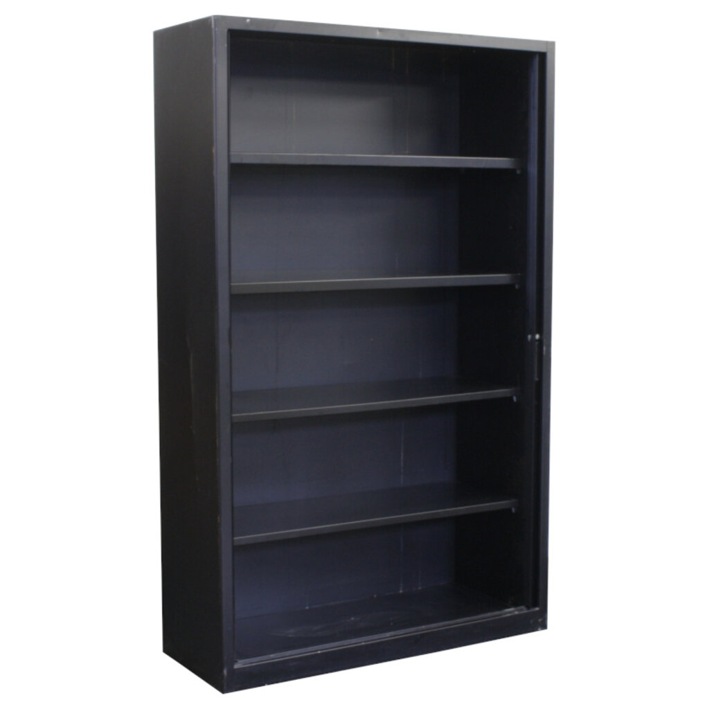 Roldeurkast Zwart 195 x 120 x 45 B-Keus