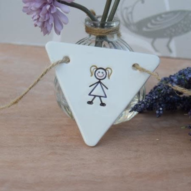 Broadlands Ceramics Ceramic Family Bunting - Girl