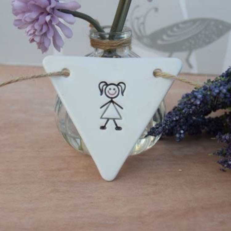 Broadlands Ceramics Ceramic Family Bunting - Girl