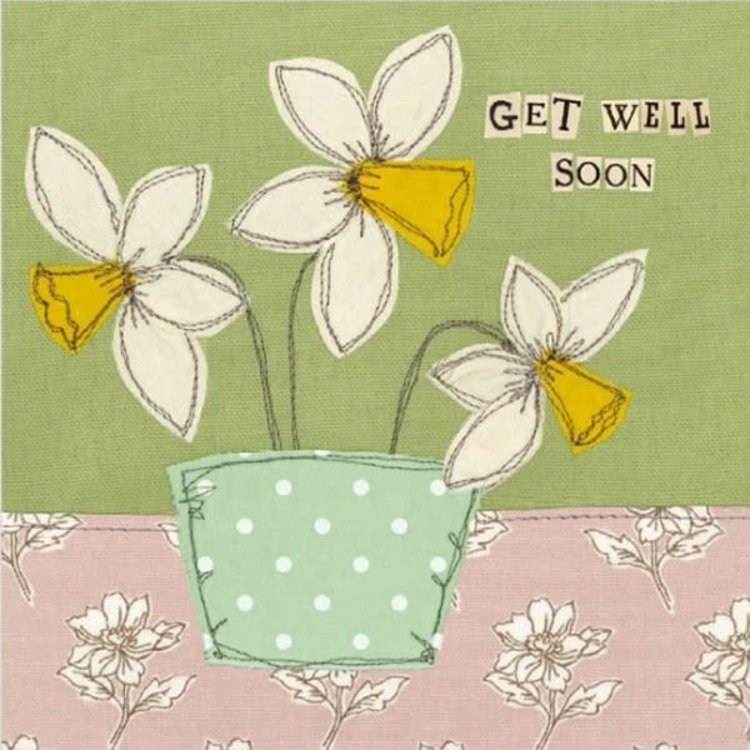 Poppy Treffry Daffodils 'Get Well Soon' Card