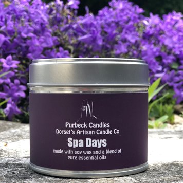 Purbeck Candles 'Spa Days' Candle in a tin