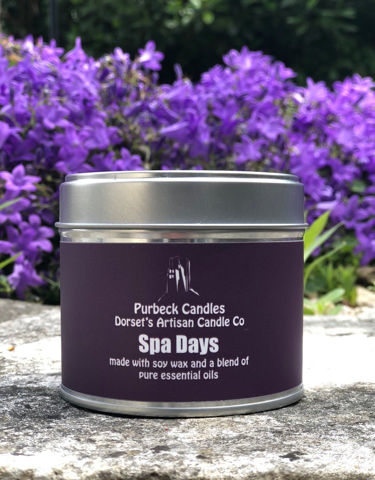 Purbeck Candles 'Spa Days' Candle in a tin