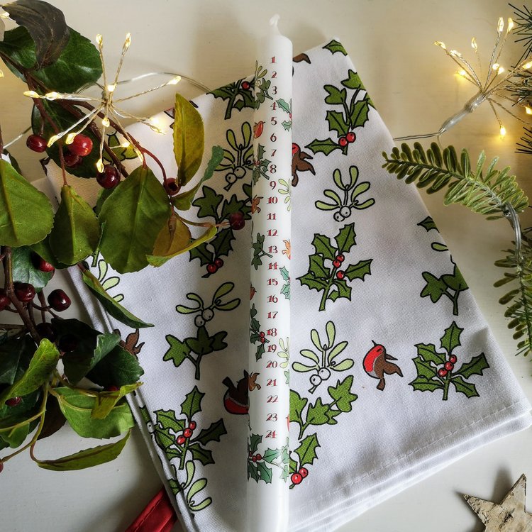 Alison Gardiner Advent Dinner Candle - Various Designs