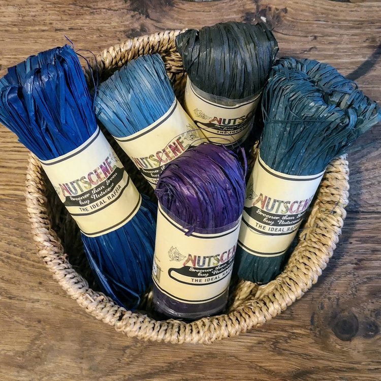 Nutscene Raffia (Blues & Purples)