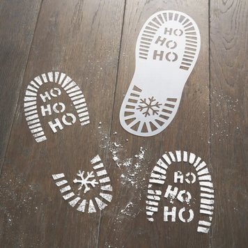 Ginger Ray Santa Footprint Stencils