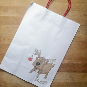 Heaven Sends Reindeer Christmas Gift Bag