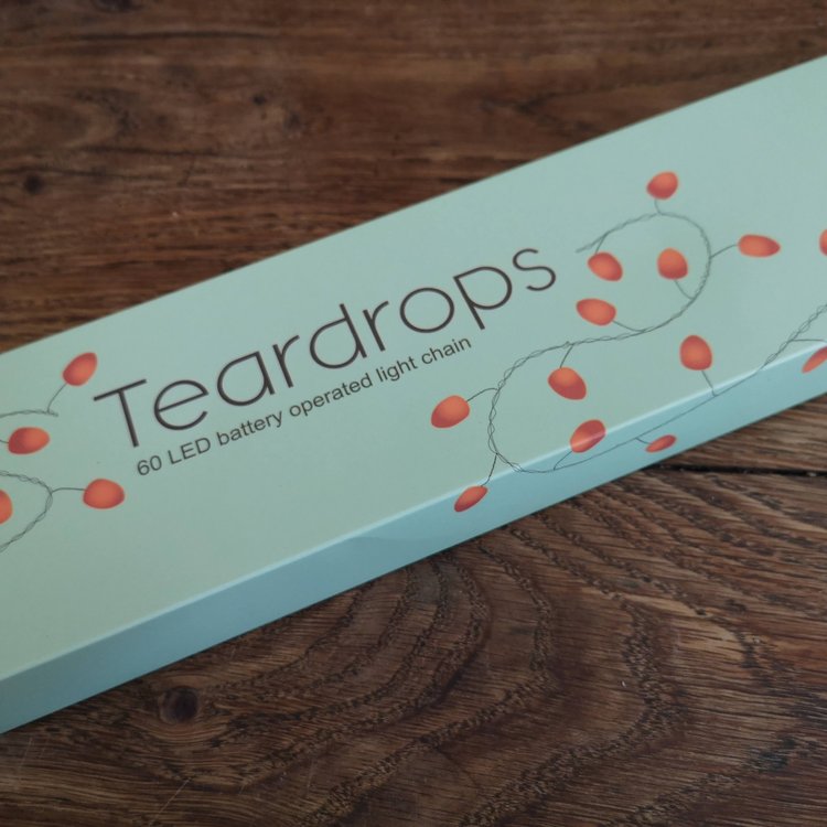 Lightstyle London Peach Teardrop Light Garland