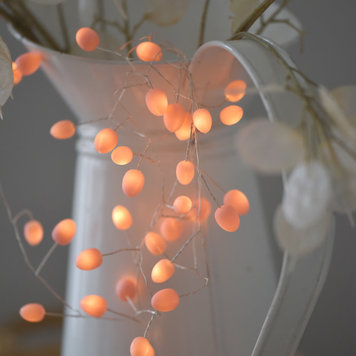 Lightstyle London Peach Teardrop Light Garland