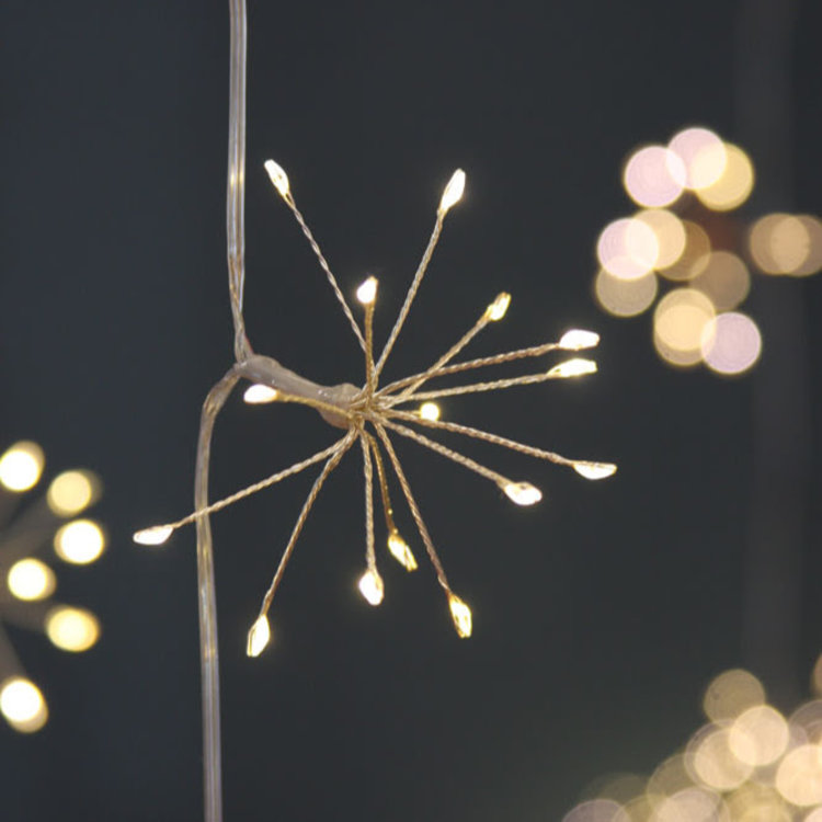Lightstyle London Silver Starburst Light Garland