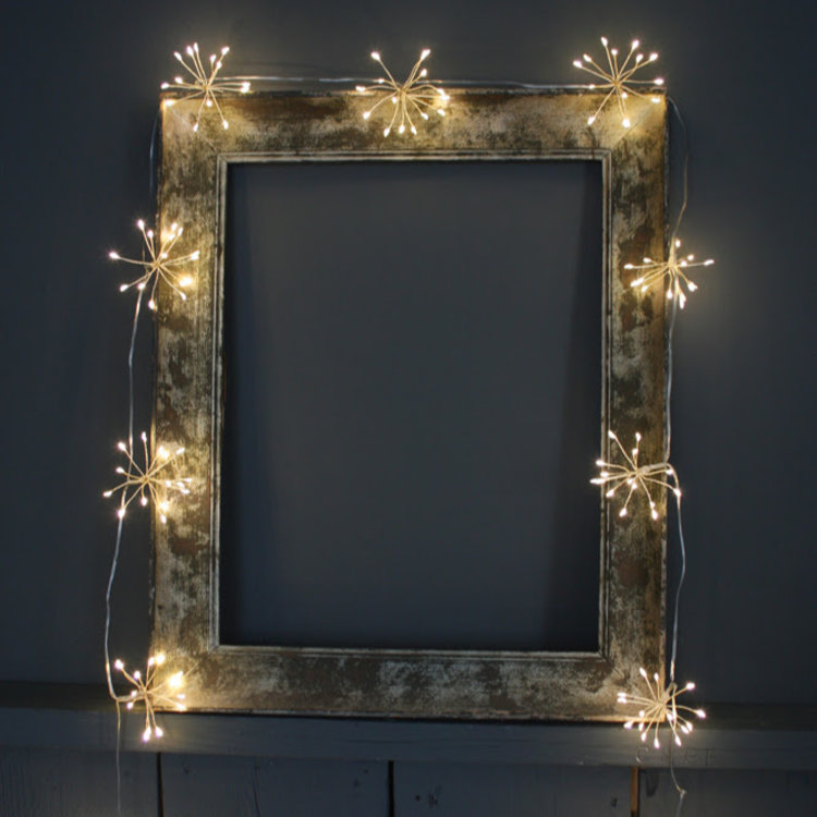 Lightstyle London Silver Starburst Light Garland