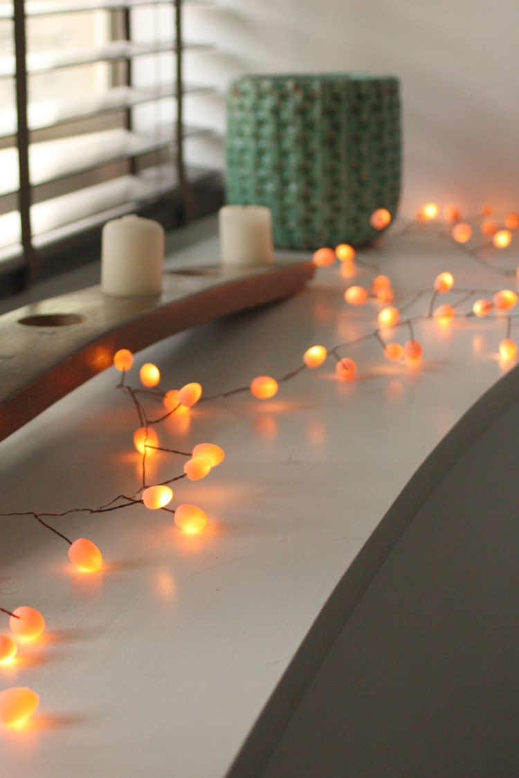 Lightstyle London Peach Teardrop Light Garland