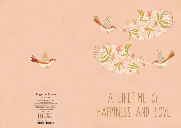 Roger la Borde 'A lifetime of happiness and love' Card