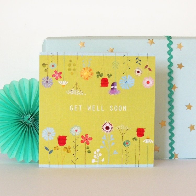 Kali Stileman 'Get Well Soon' Floral Card