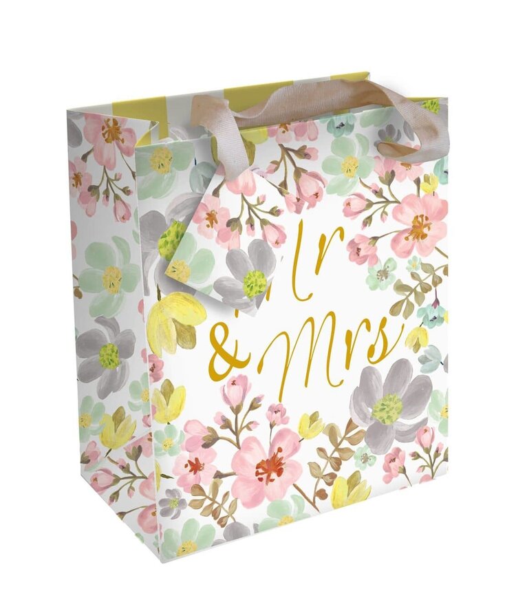 Caroline Gardner 'Mr & Mrs' Floral Gift Bag