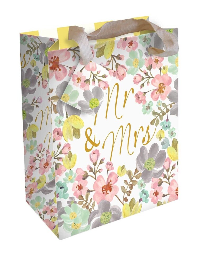 Caroline Gardner 'Mr & Mrs' Floral Gift Bag