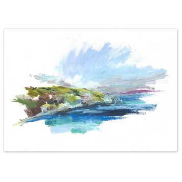 Eleanor Spalding 'View from Swanage Downs' Giclee Mounted Print