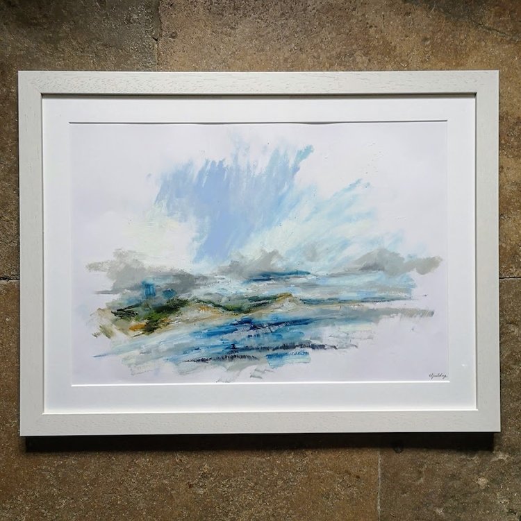 Eleanor Spalding 'Dorset Coastline' Giclee Mounted Print