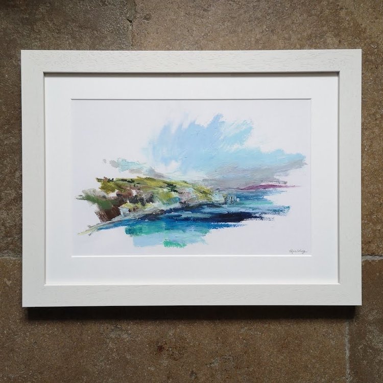 Eleanor Spalding 'View from Swanage Downs' Giclee Mounted Print