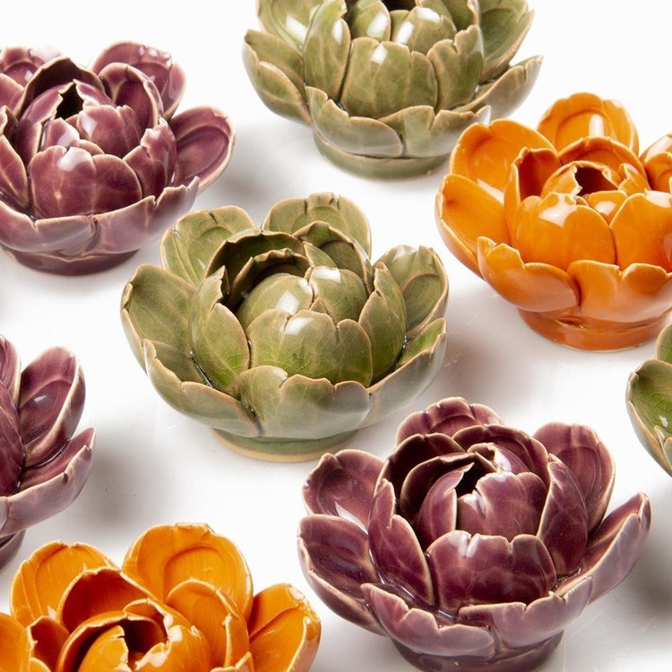 Chive Ceramic Peony Flower