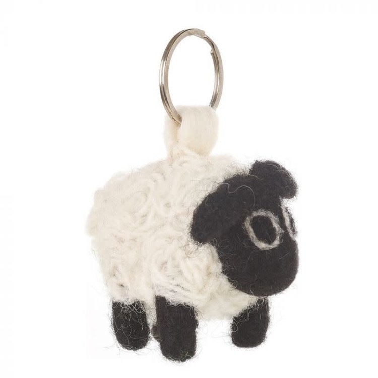 Felt So Good Handmade Needle Felt Sheep Keyring