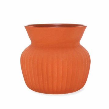 Garden Trading Pumpkin Linear Ribbed Vase