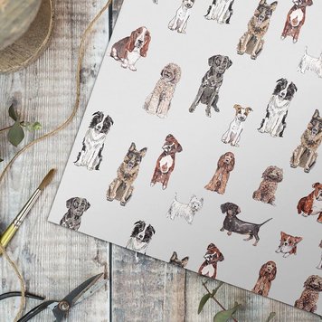 Toasted Crumpet 'It's a Dog's Life' Gift Wrap