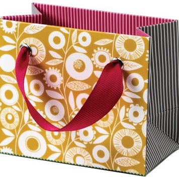 Cinnamon Aitch Gift Bag - Mustard Floral