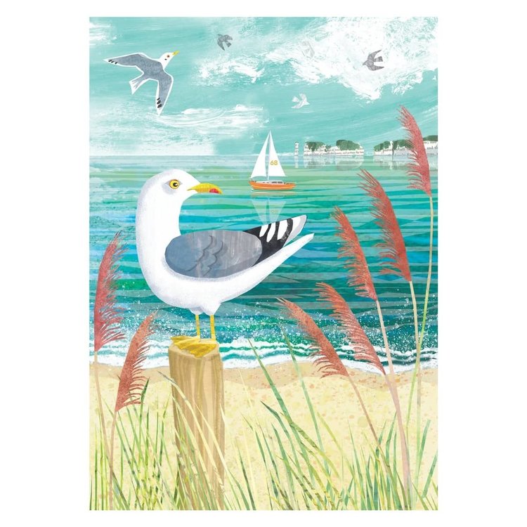 Maria Burns Studland Illustrated Art Card