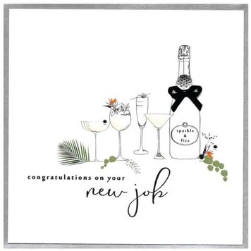 Piccadilly 'Congratulations on Your New Job' Embellished Card