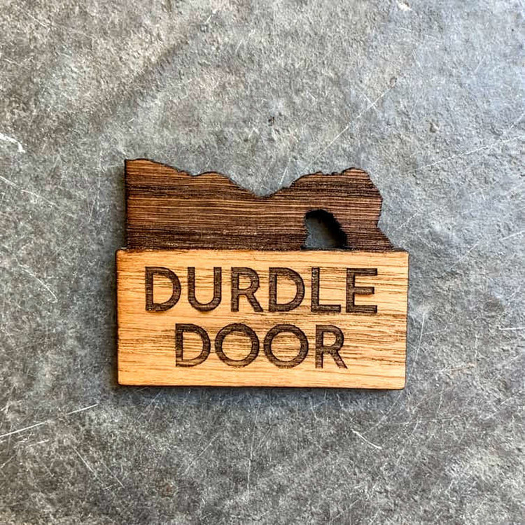 Etched Art Handmade Engraved Wooden Magnet