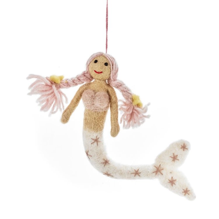 Felt So Good Handmade Felt Mermaid Hanging Decoration