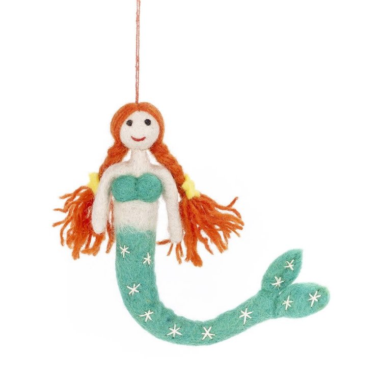Felt So Good Handmade Felt Mermaid Hanging Decoration