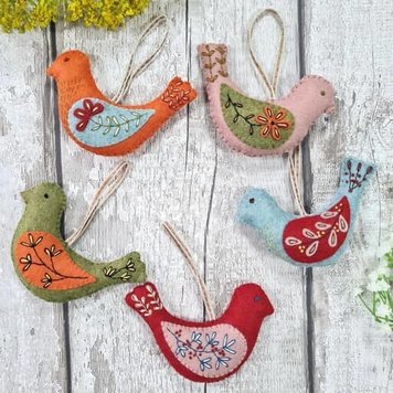 Corinne Lapierre Folk Birds Felt Craft Kit