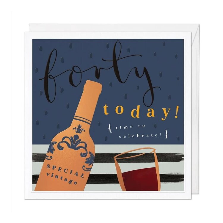 Whistlefish Luxury Embossed Birthday Card