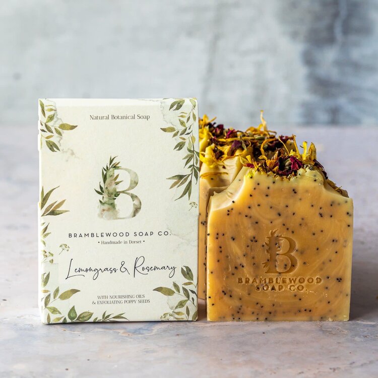 BrambleWood Handmade Lemongrass & Rosemary Soap