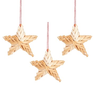 Sass & Belle Straw Star Hanging Decoration