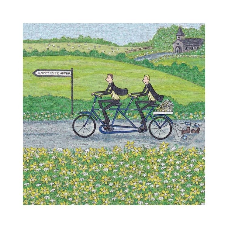 Green Pebble ‘All For The Love Of You’ Gay Wedding Card