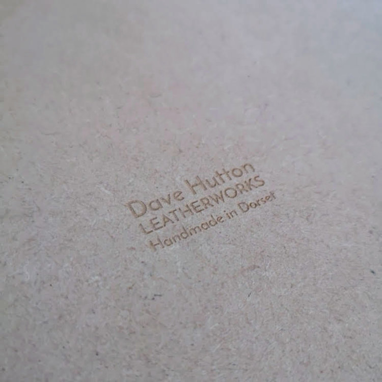 Etched Art Locally Handmade Leather Mouse Mat