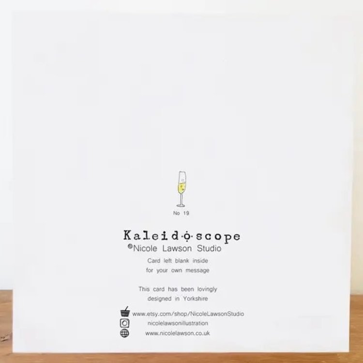 Kaleidoscope 'Mr & Mrs' Wedding Card