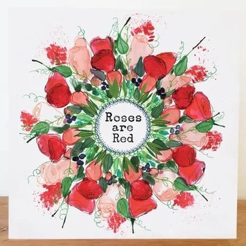 Kaleidoscope 'Roses are Red' Valentines Card