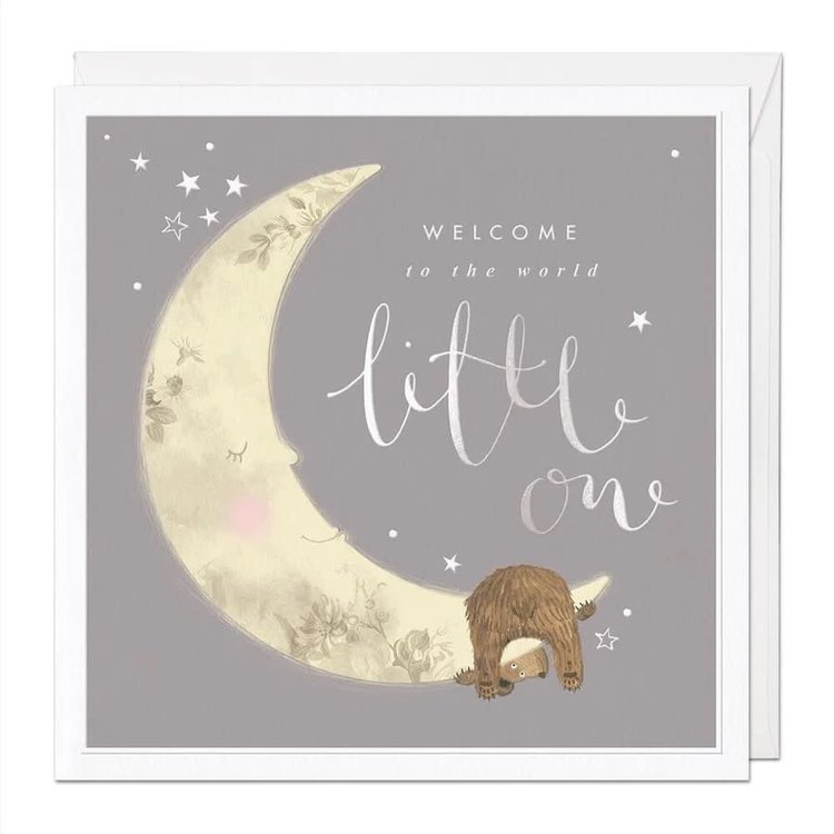 Whistlefish 'Welcome Little One' Luxury Embossed Card