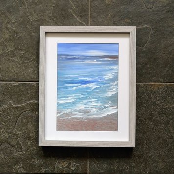 Chris Chorley 'Dorset Sand Between Your Toes' Large Acrylic & Watercolour Original
