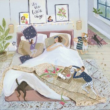 Dry Red Press 'Breakfast in Bed' Art Card